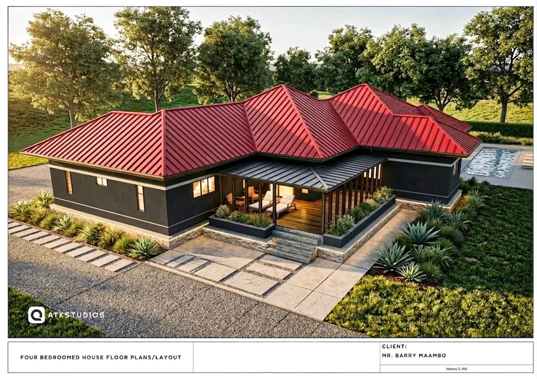 Four-Bedroom House Plan