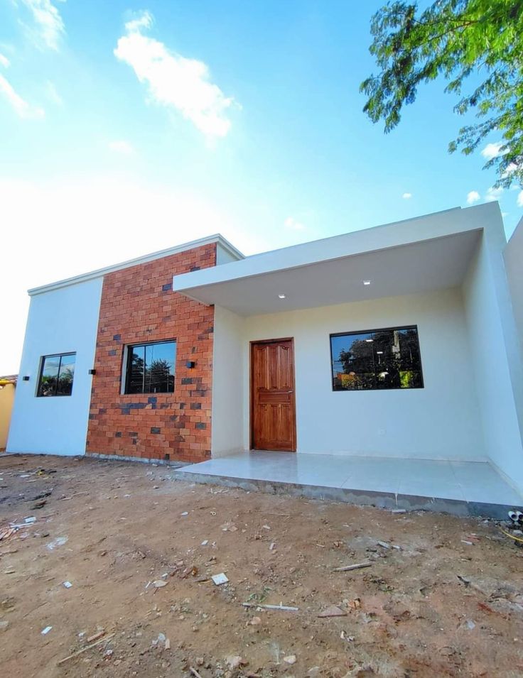Brick-Accent Modern Bungalow