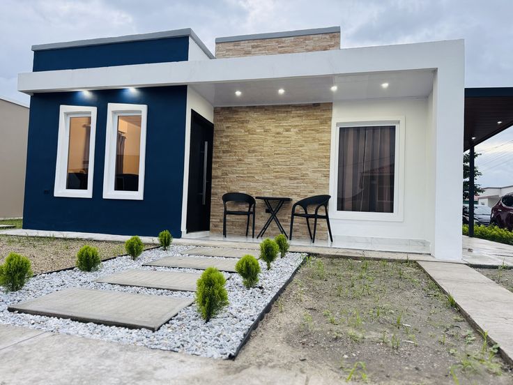 Navy Minimalist Bungalow