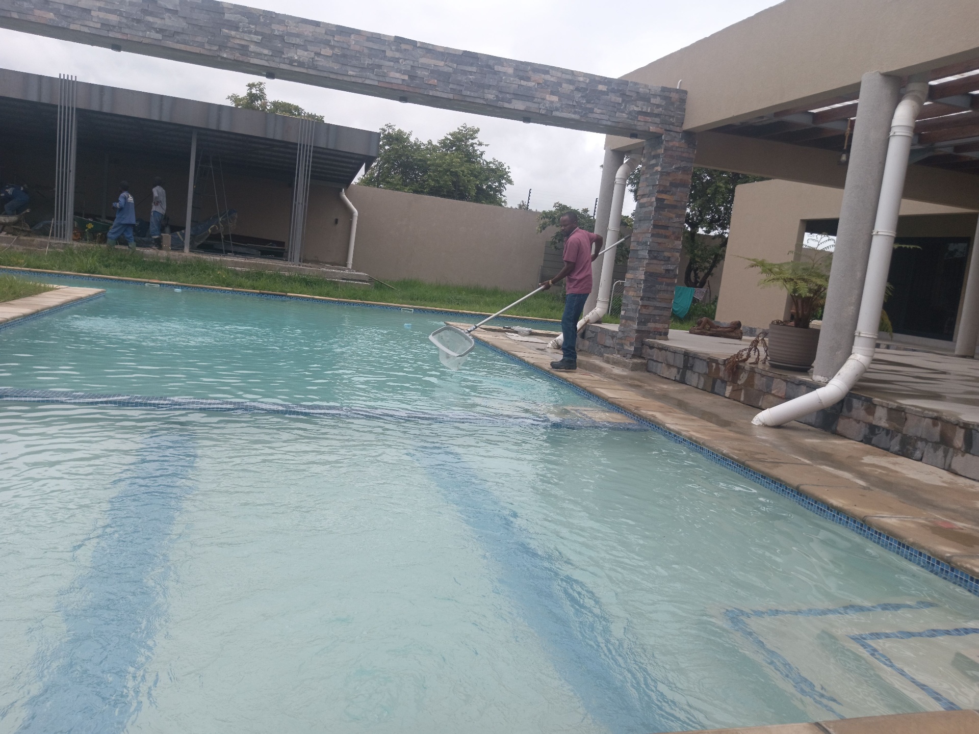 Stone Pavilion Pool