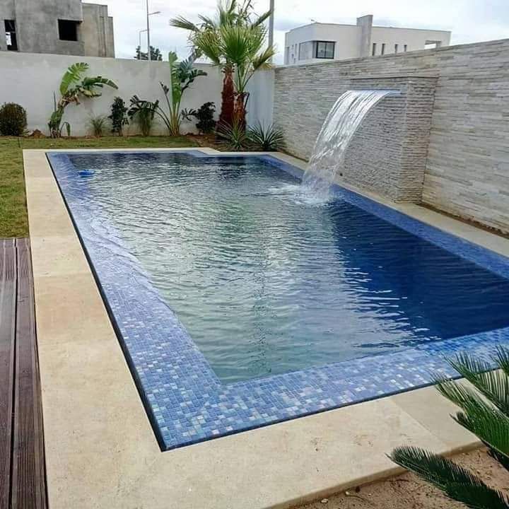 Sheer-Descent Waterfall Pool